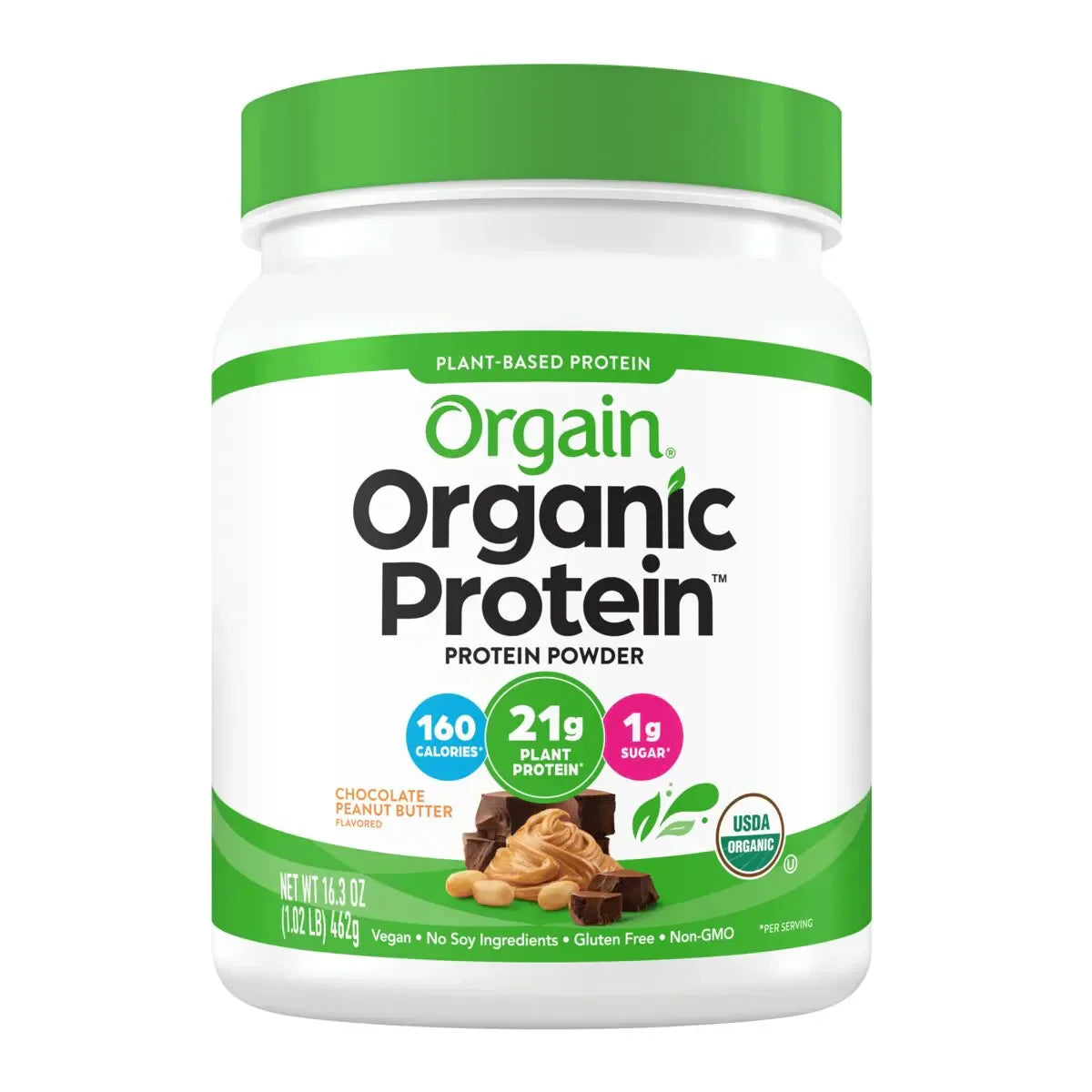 Organic Protein? Plant Based Protein Powder - Chocolate Peanut Butter